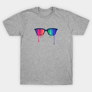 Love Wins! Rainbow - Spectrum (Pride) / Hipster Nerd Glasses T-Shirt